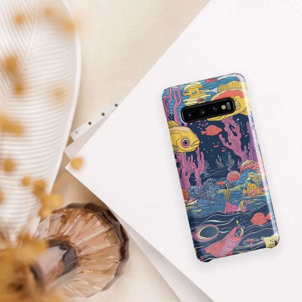 Underwater Dreamscape: A Playful Encounter | Phone Case |  S10 | Snap Case | Glossy