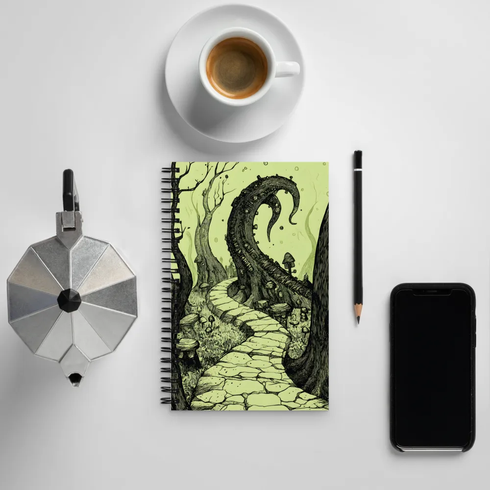 Twisted Pathway to the Surreal | Spiral Notebook