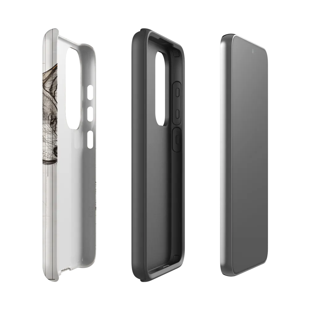 Geometric Harmony: The Essence of Wolves | Phone Case |  S23 | Tough Case | Matte