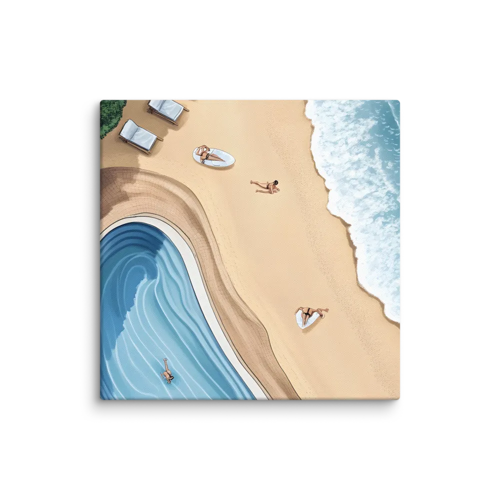 Serenity by the Shore | Canvas | 12″×12″