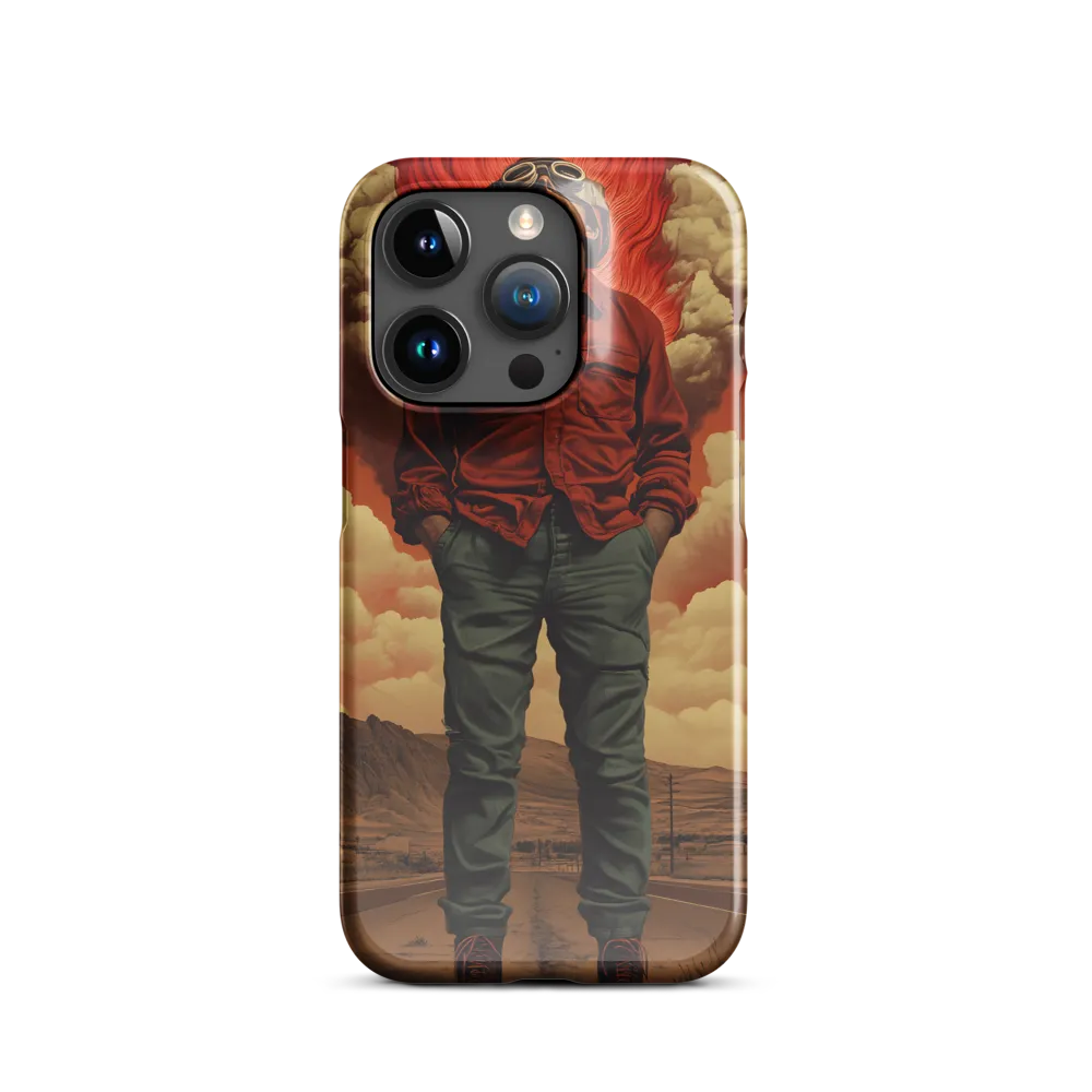 Defiant Spirit in a Surreal Landscape | Phone Case |  15 Pro | Snap Case | Glossy