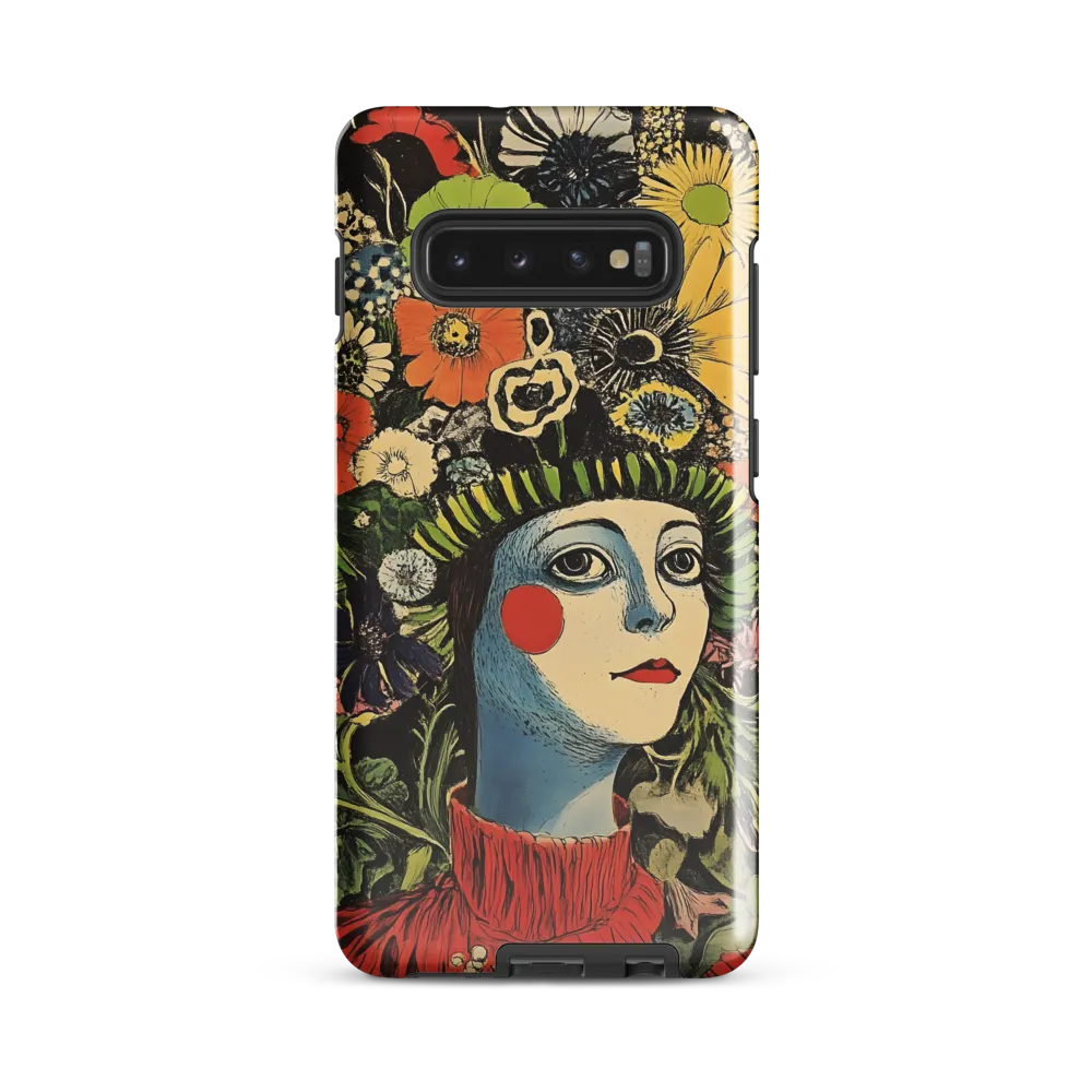 Floral Whimsy: A Portrait of Nature's Embrace | Phone Case |  S10 Plus | Tough Case | Glossy