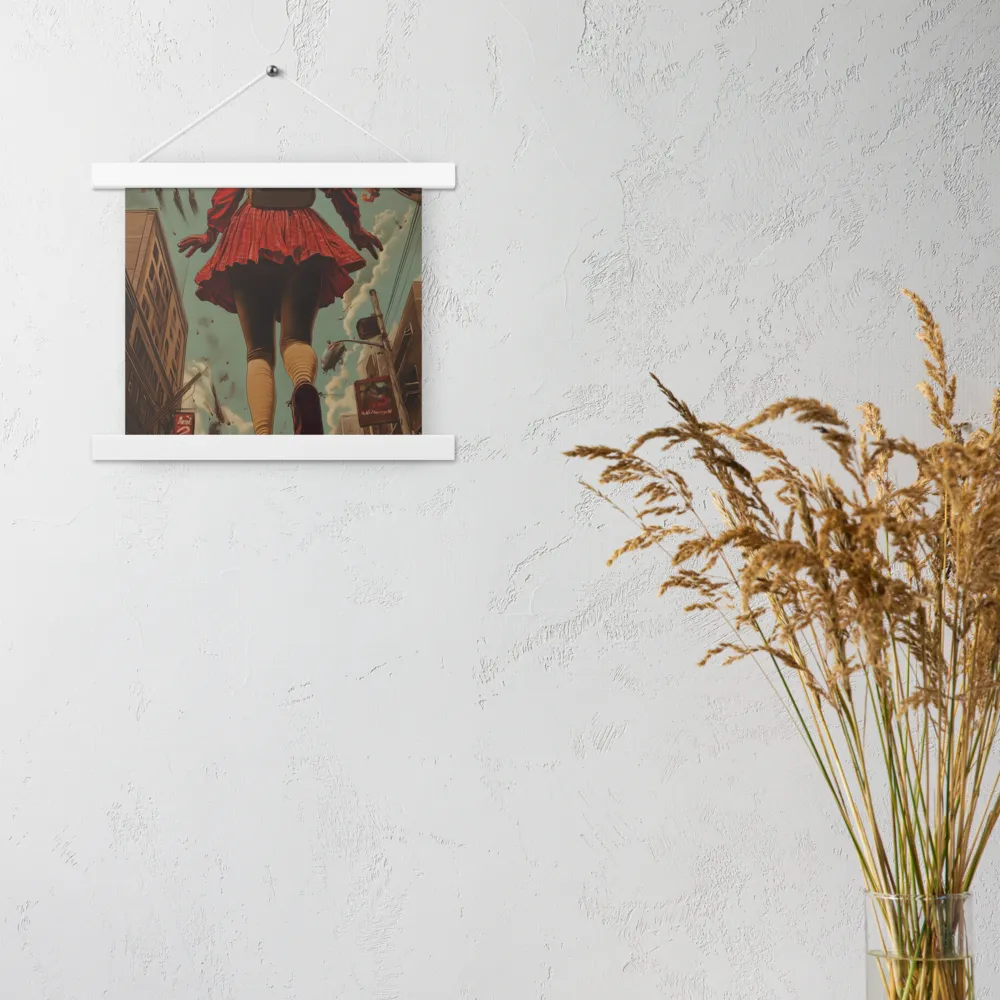 Flight of the Urban Dreamer | Poster With White Wood Hanger | 10″×10″