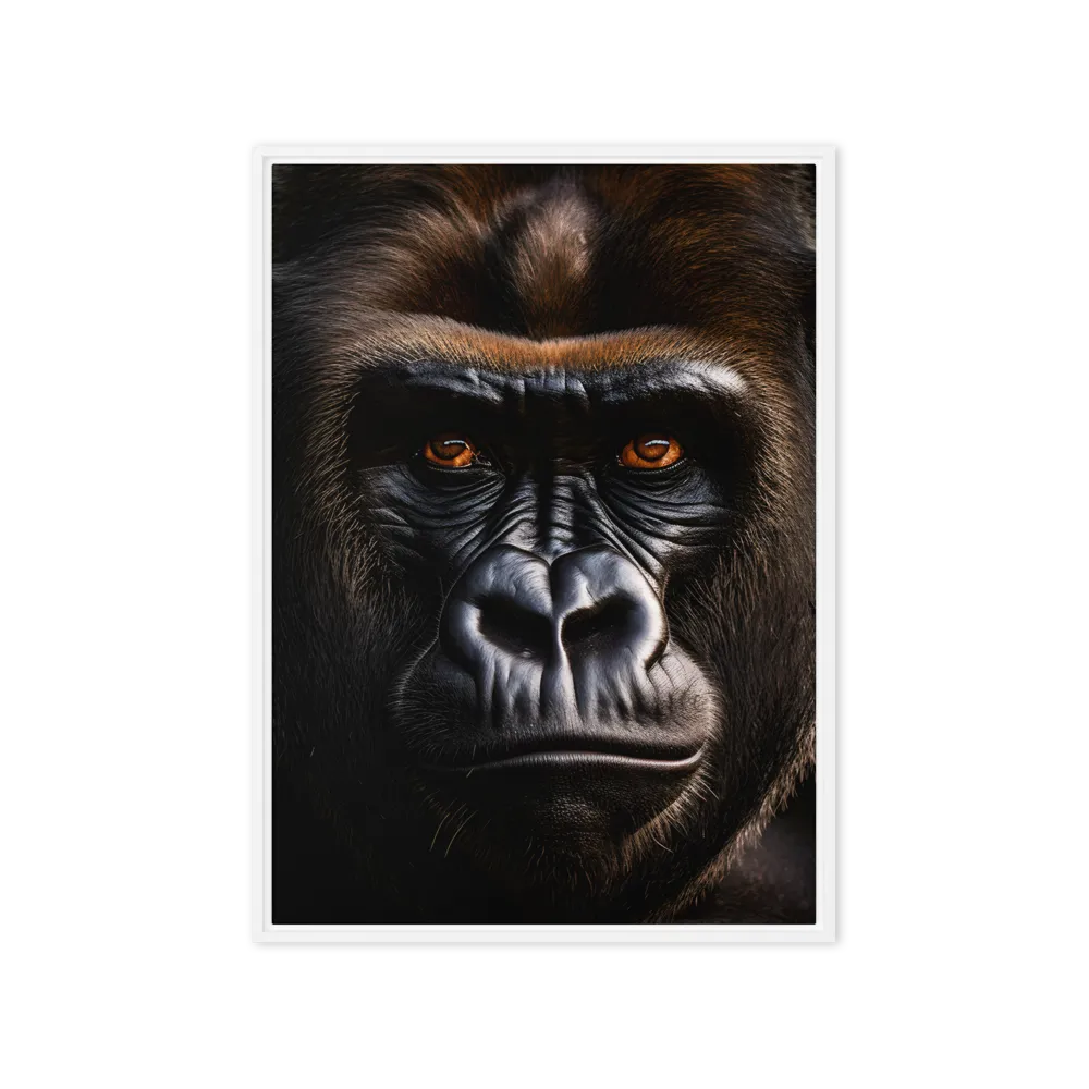 Majestic Gaze | Canvas with White Frame | 20″×28″
