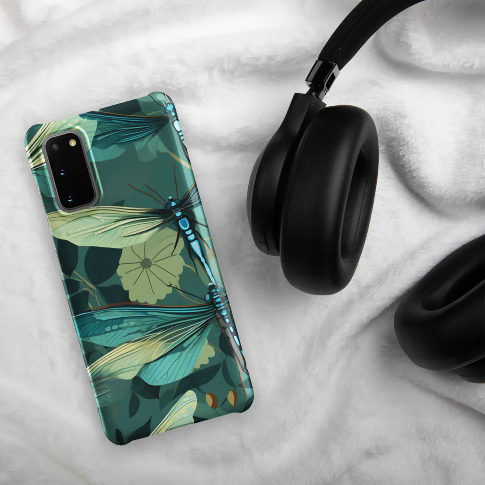 Whispers of Nature: Dragonflies in Harmony | Phone Case |  S20 | Snap Case | Matte