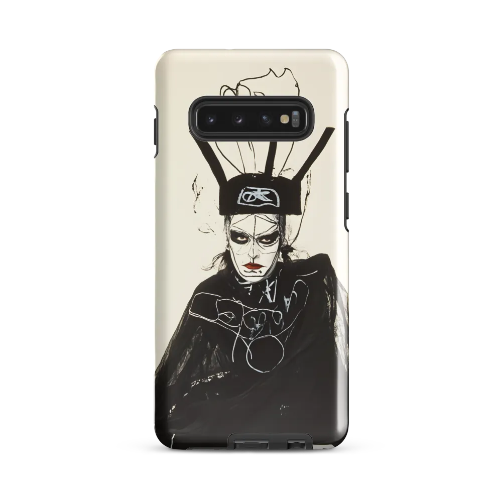 Mystique in Monochrome | Phone Case |  S10 Plus | Tough Case | Glossy