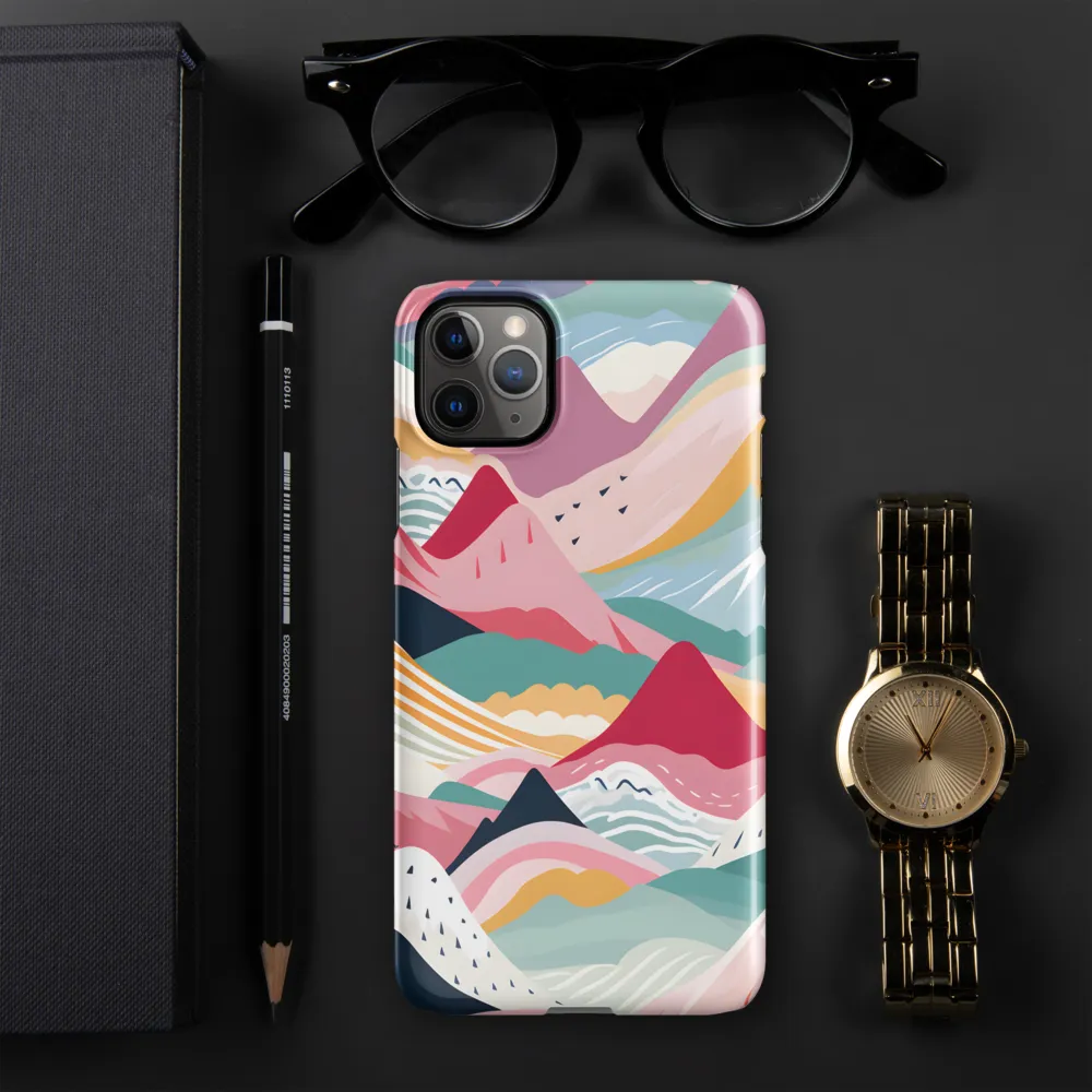 Harmonious Mountain Waves | Phone Case |  11 Pro Max | Snap Case | Glossy