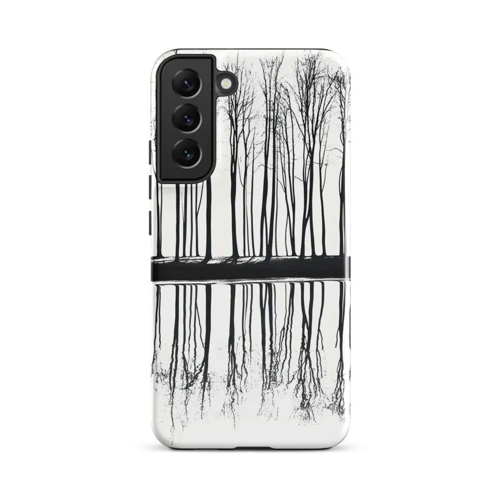 Reflected Line — Silhouettes of Trees