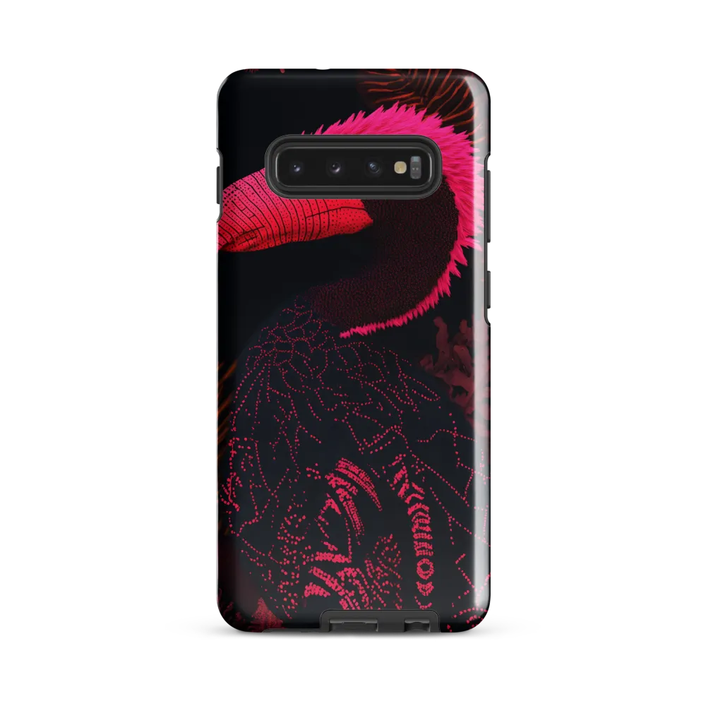 Tropical Echoes: A Modern Avian Portrait | Phone Case |  S10 Plus | Tough Case | Glossy