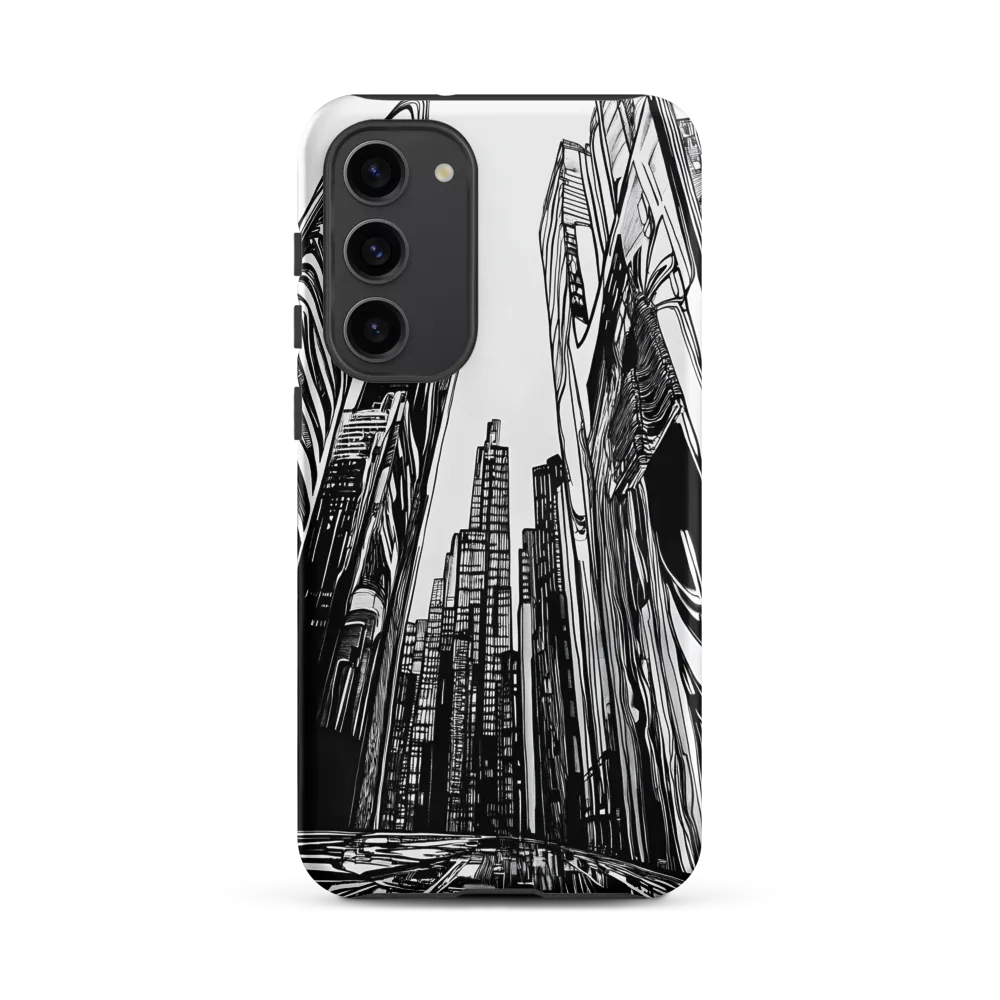 Urban Echoes: A Line Art Journey