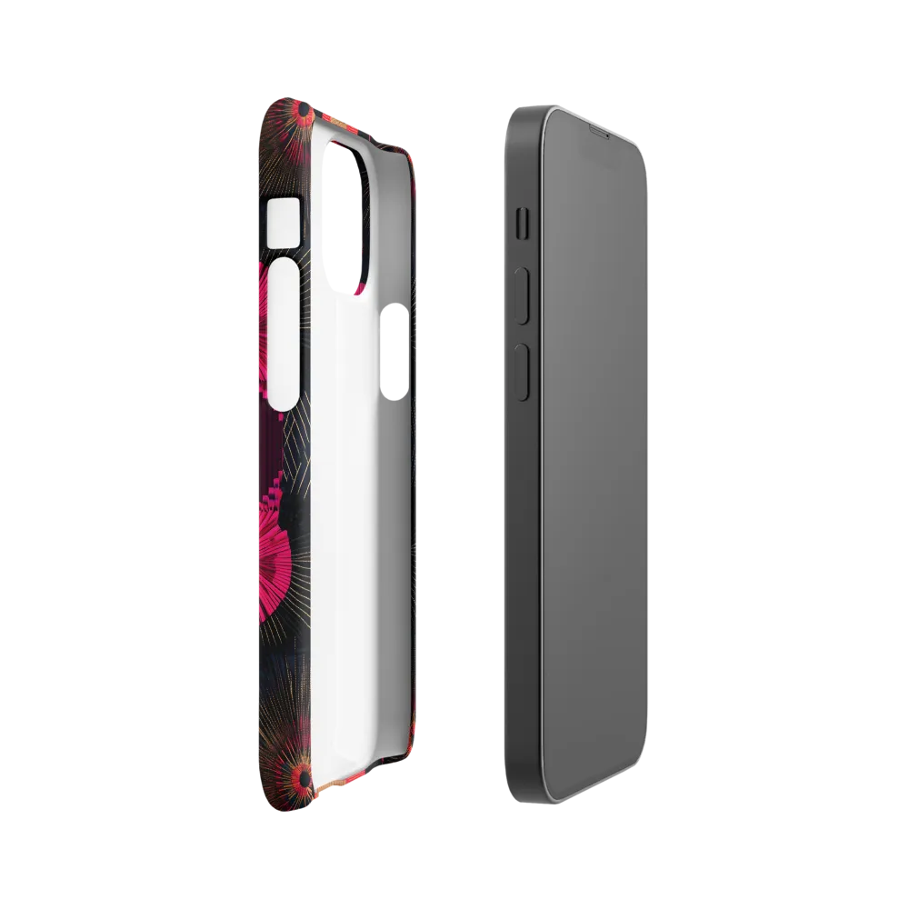 Dynamic Geometric Symphony | Phone Case |  13 Mini | Snap Case | Matte