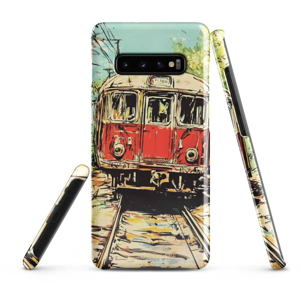 Echoes of Transit: A Train's Journey | Phone Case |  S10 Plus | Snap Case | Glossy