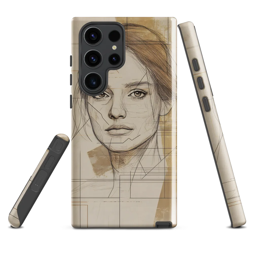 Geometric Elegance: A Modern Portrait