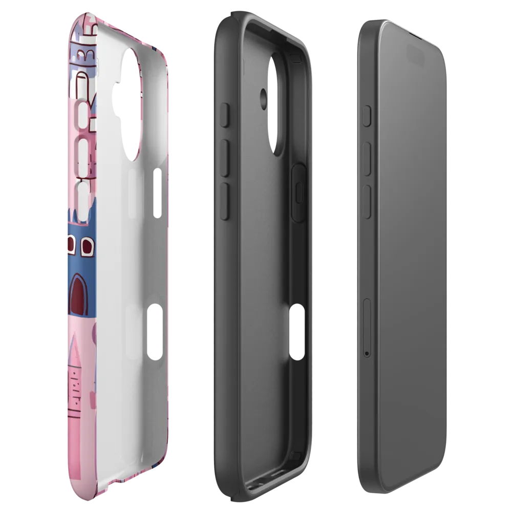 Whimsical Castles: A Playful Tapestry | Phone Case |  16 Plus | Tough Case | Matte