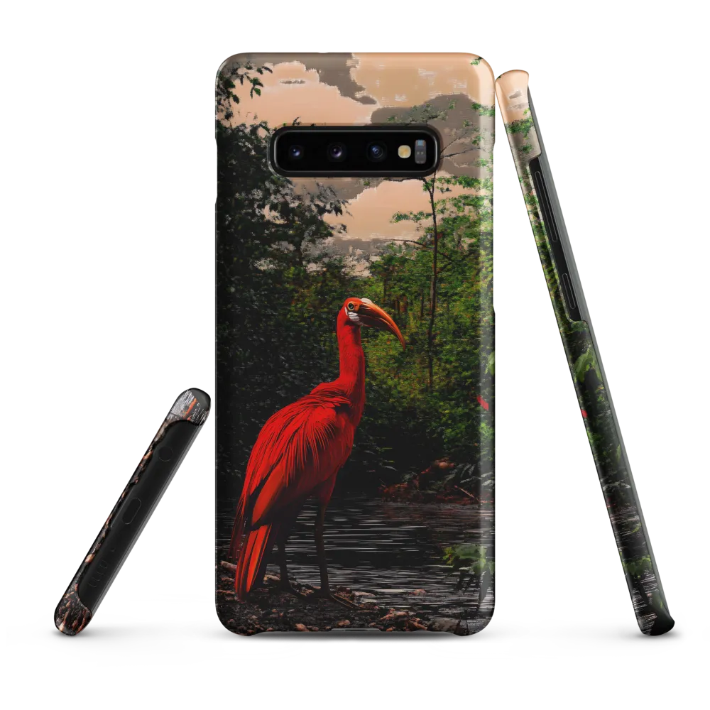 Enigmatic Elegance: The Scarlet Observer | Phone Case |  S10 Plus | Snap Case | Matte