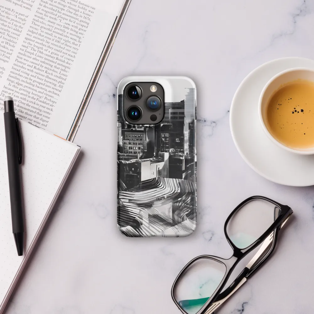 Urban Rhythm in Black and White | Phone Case |  15 Pro | Snap Case | Matte