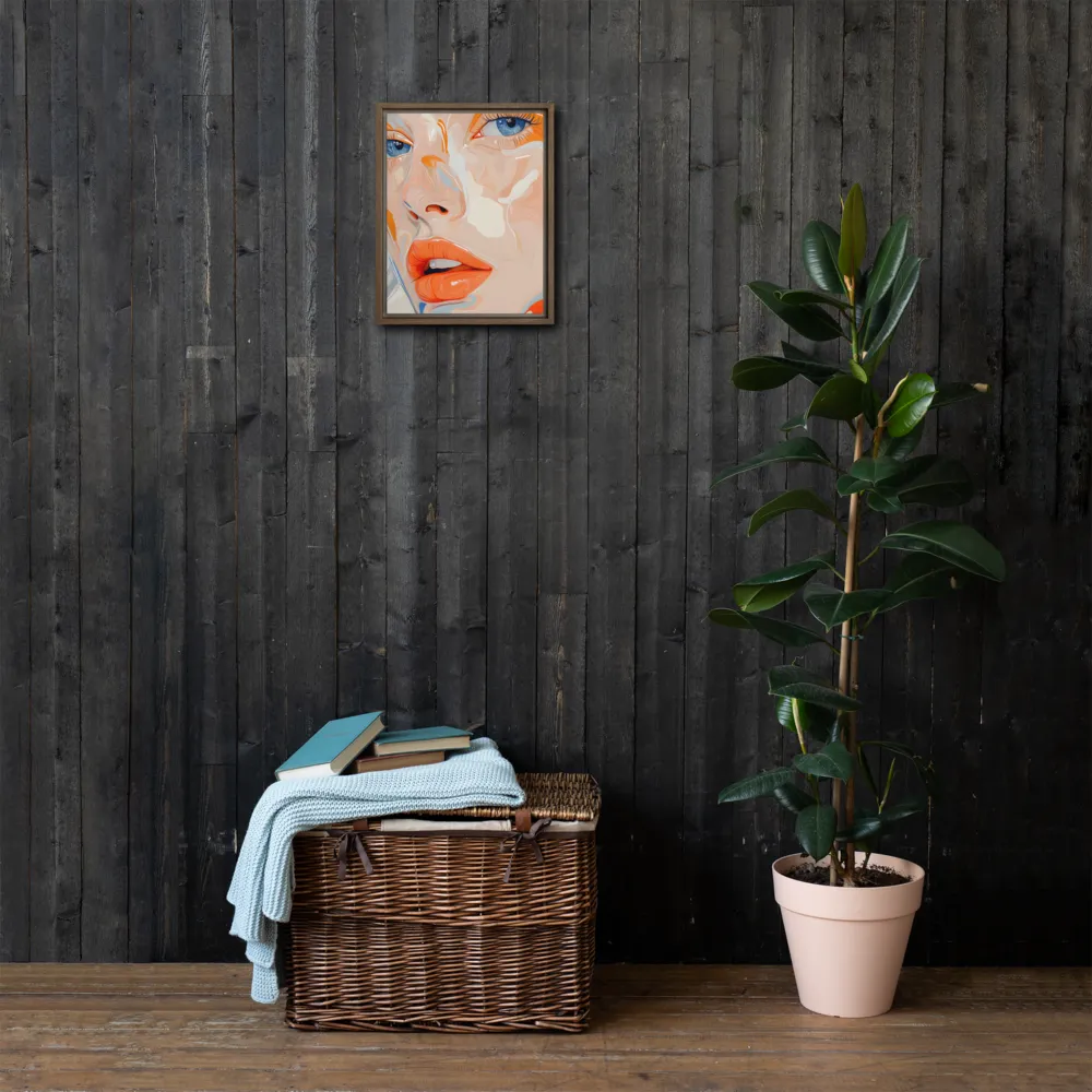 Ethereal Expressions | Canvas with Brown Frame | 11″×14″
