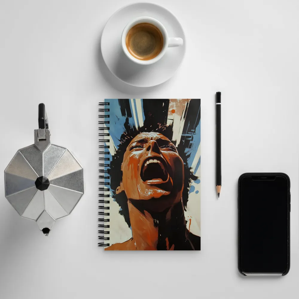 Raw Emotion: The Anguish Within | Spiral Notebook