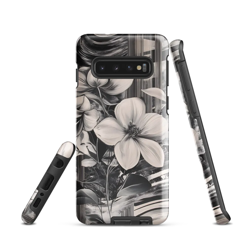 Ethereal Bloom: A Dance of Monochromes
