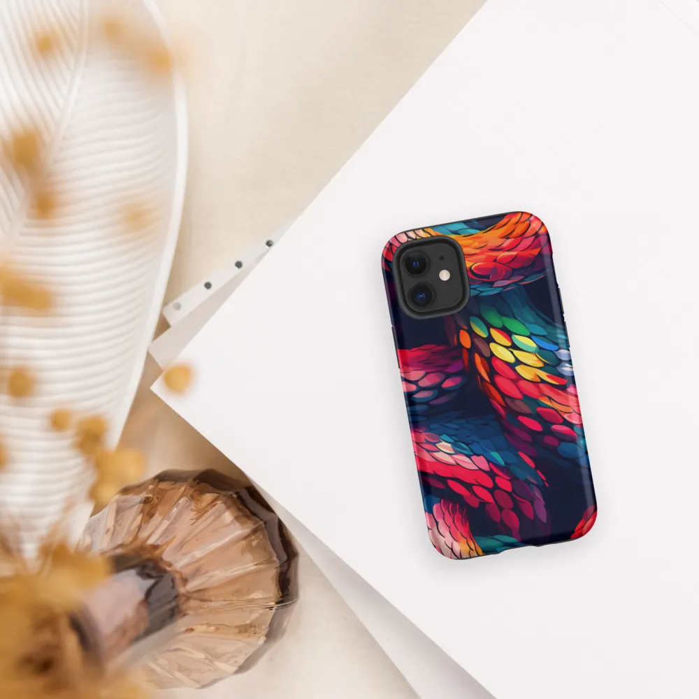 Serpentine Harmony | Phone Case |  12 mini | Tough Case | Matte
