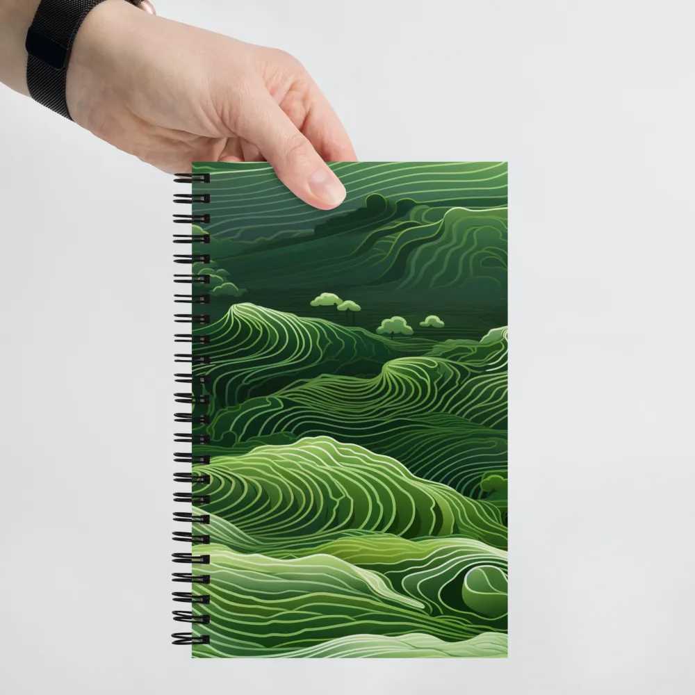 Whispers of Green Hills | Spiral Notebook