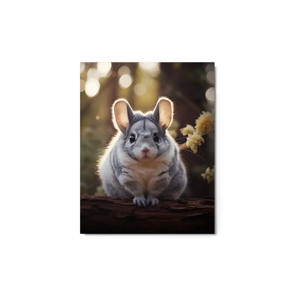 Curious Chinchilla in the Forest
