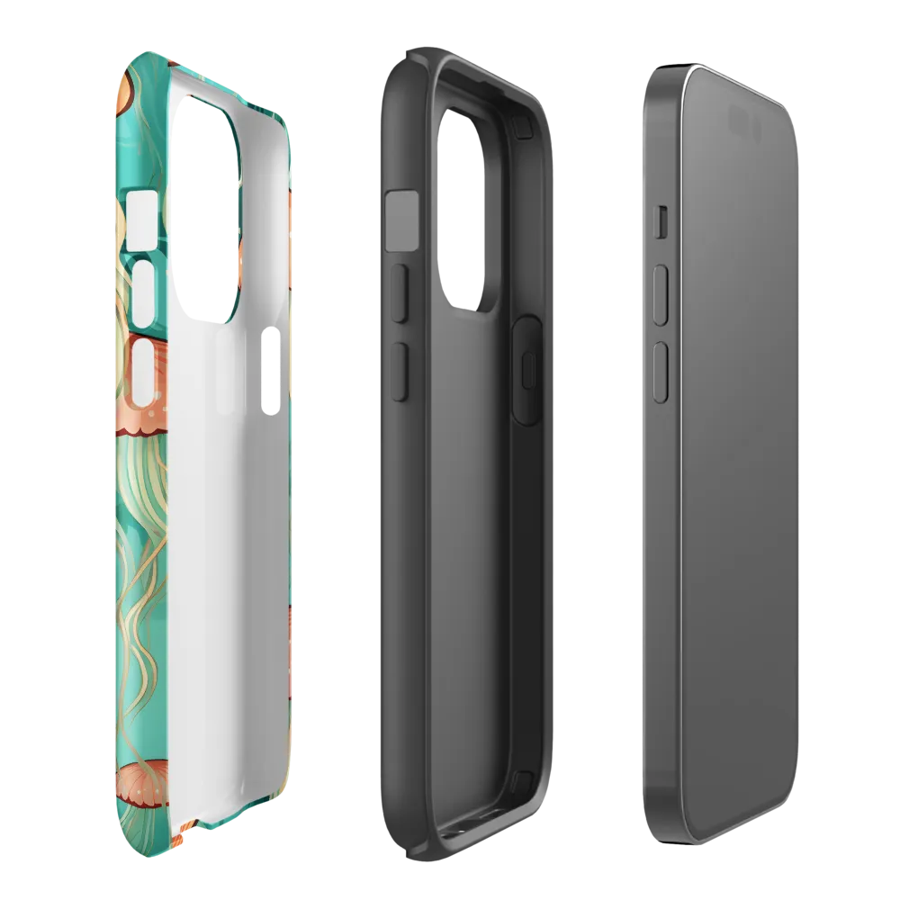 Ethereal Dance of Jellyfish | Phone Case |  14 Pro | Tough Case | Glossy