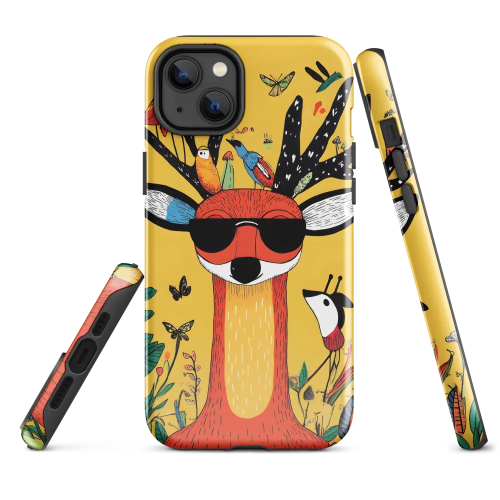 Playful Deer with Sunglasses