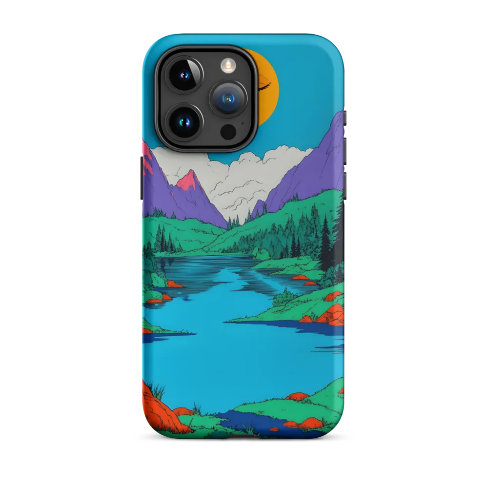 Whimsical Serenity in Vibrant Colors | Phone Case |  15 Pro Max | Tough Case | Matte