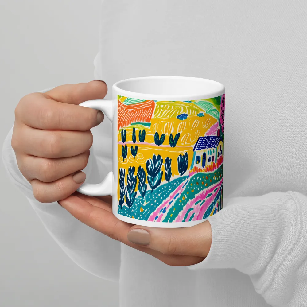 Vibrant Countryside Dreams | Mug with White inside | 11 oz