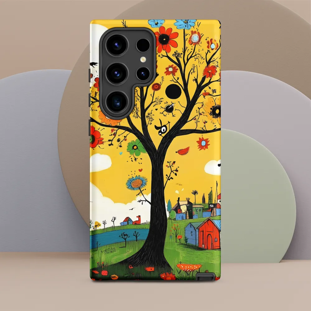 Whimsical Blooms of Life | Phone Case |  S24 Ultra | Tough Case | Matte