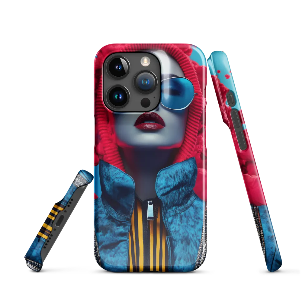 Bold Elegance in Digital Fashion | Phone Case |  15 Pro | Snap Case | Glossy