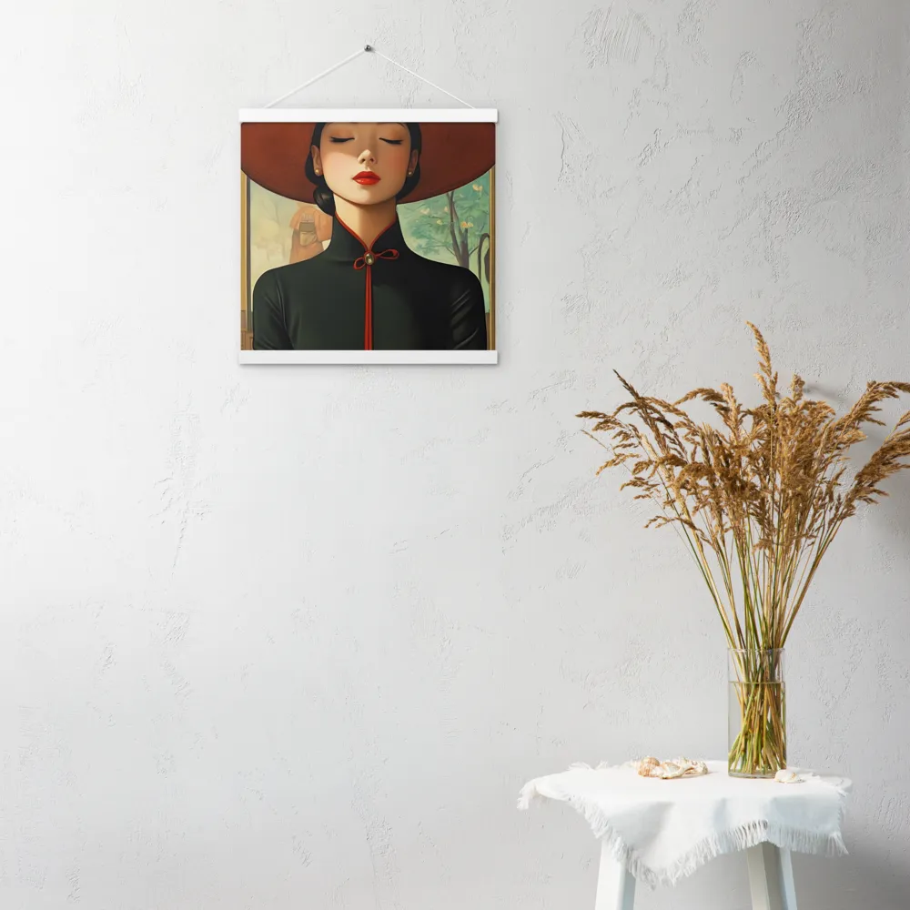 Elegance in Tranquility | Poster With White Wood Hanger | 16″×16″