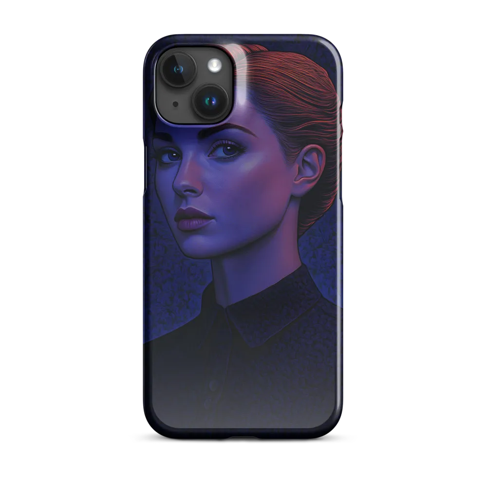 Ethereal Portrait in Blue and Red