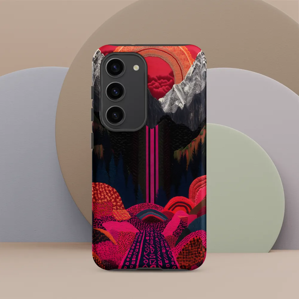 Ethereal Cascade: A Surreal Landscape