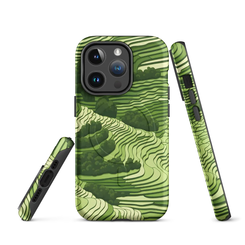 Waves of Green: An Abstract Landscape