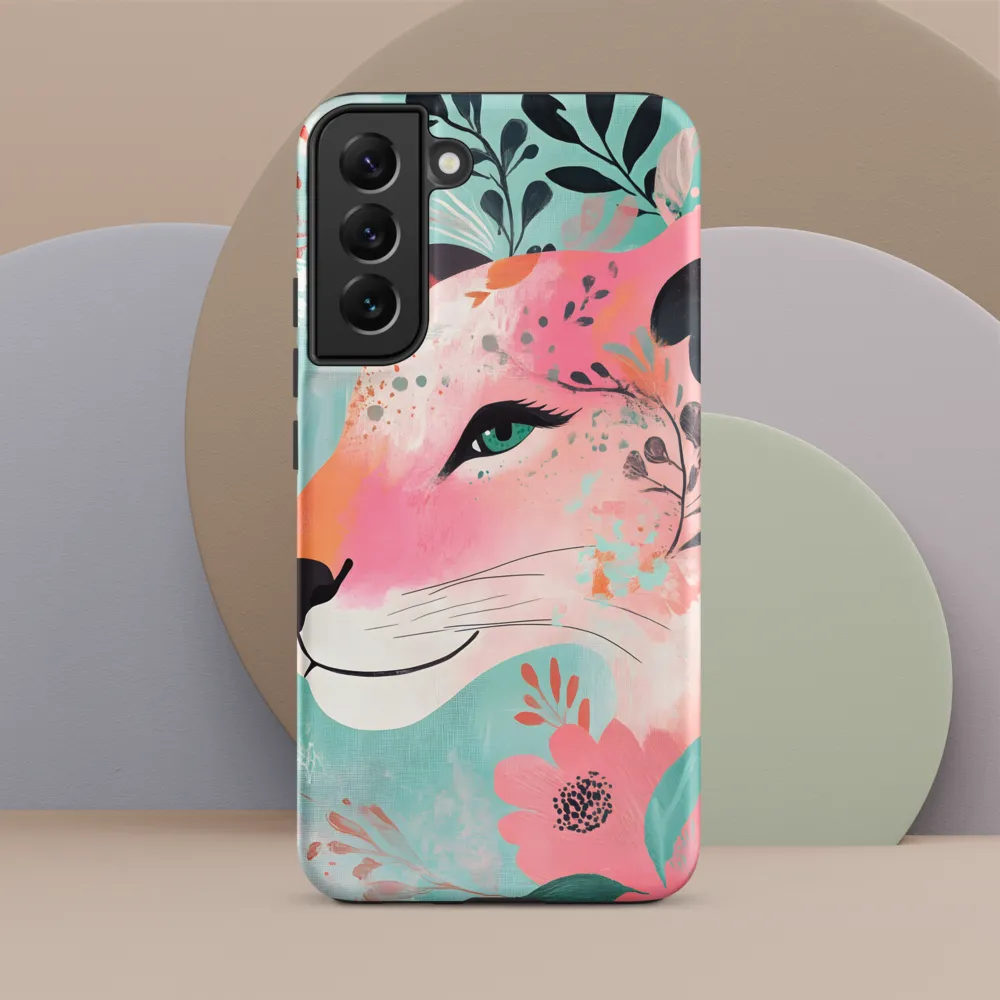 Whimsical Majesty: A Floral Lion