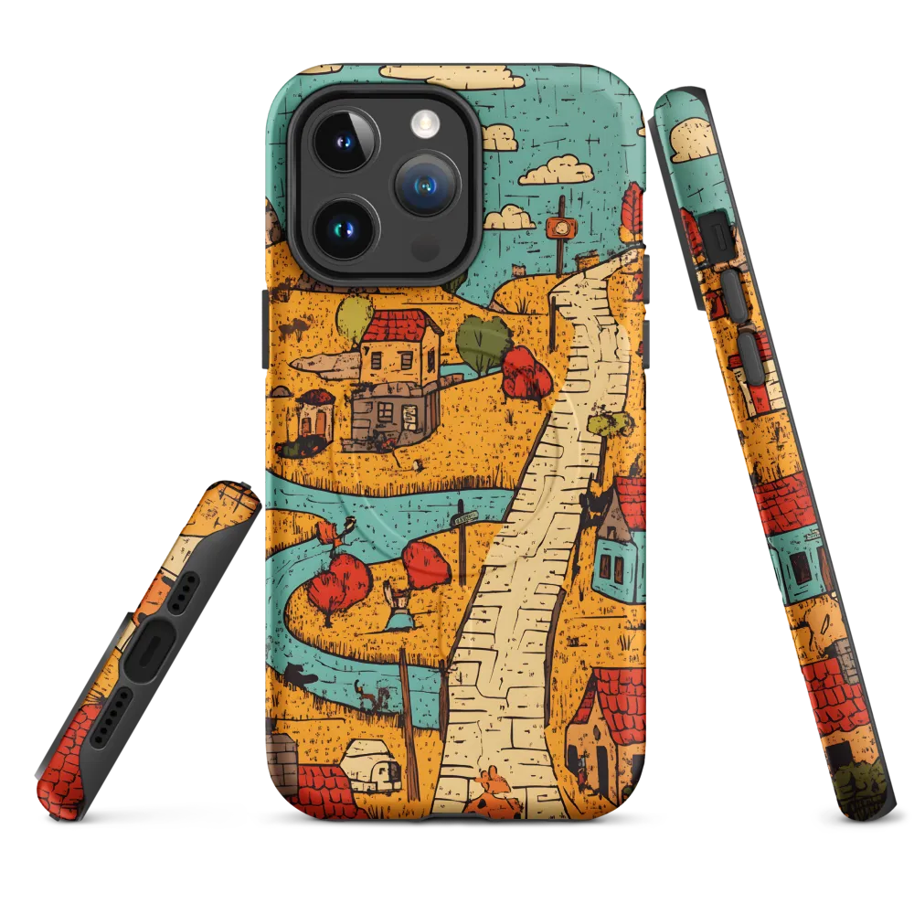 Whimsical Village Landscape