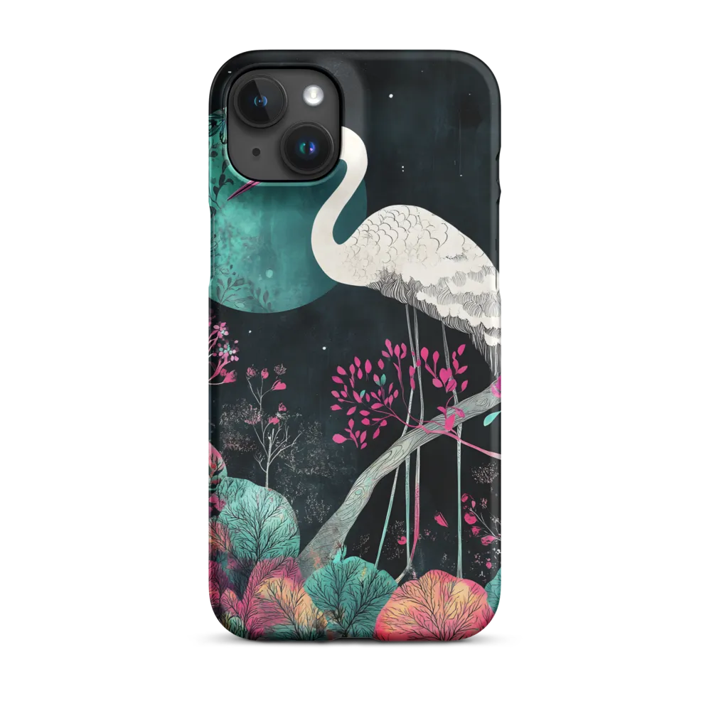 Ethereal Presence: Heron in a Floral Dreamscape
