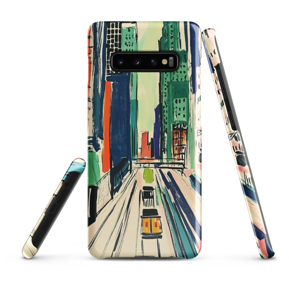 Urban Vibrance: A City in Motion | Phone Case |  S10 Plus | Snap Case | Glossy