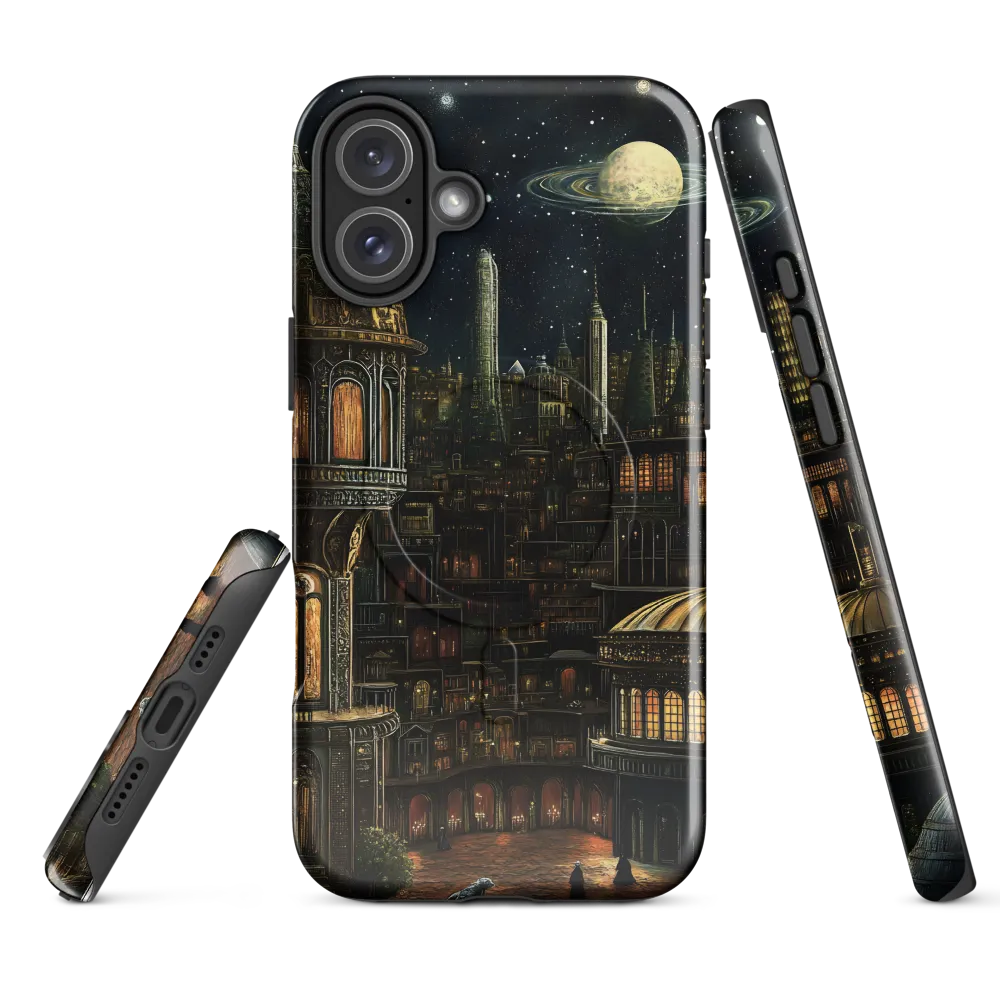 Celestial Enigma: A Surreal Cityscape