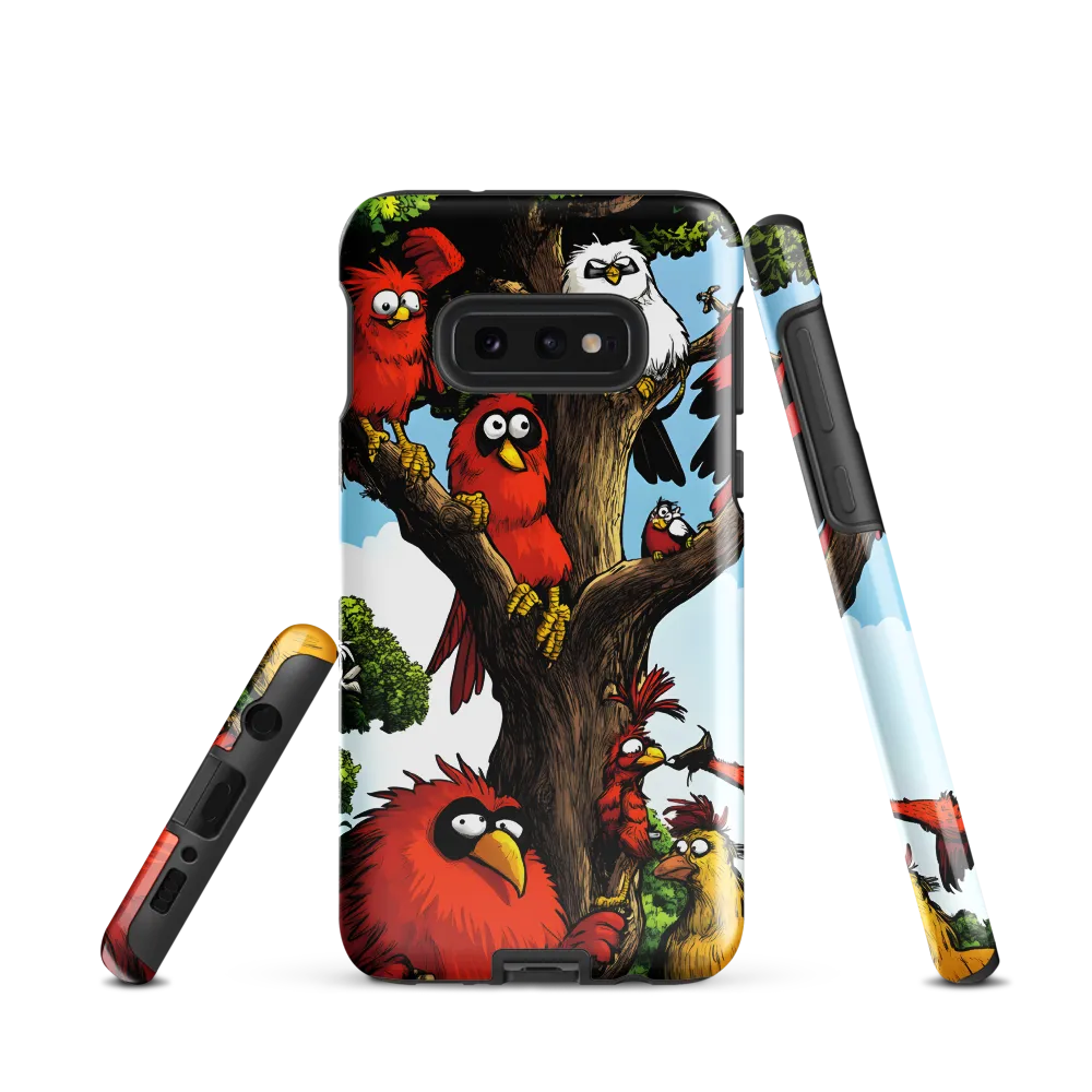 Whimsical Avian Gathering