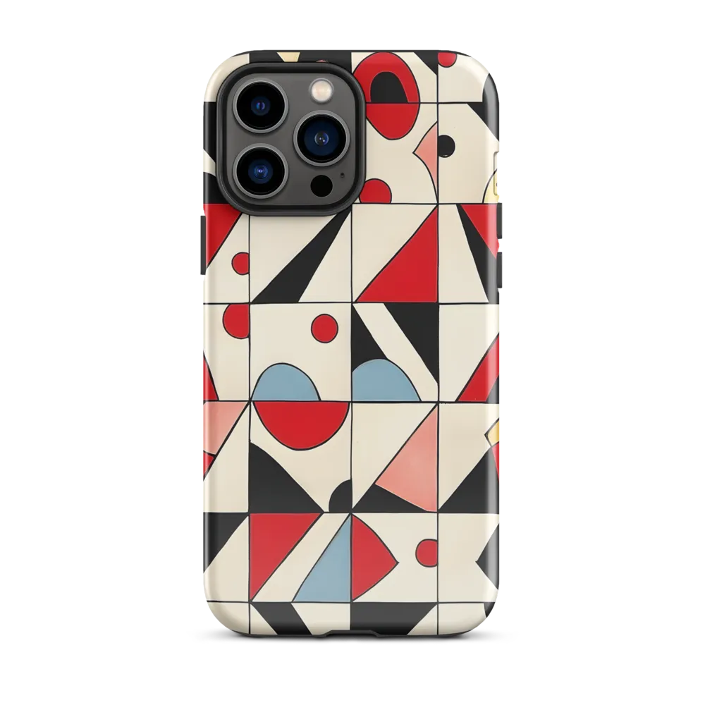 Dynamic Geometric Harmony | Phone Case |  13 Pro Max | Tough Case | Glossy