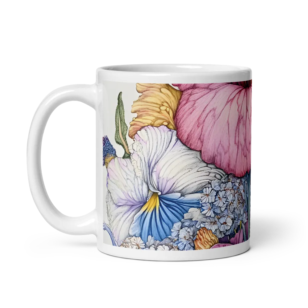 Blooming Opulence | Mug with White inside | 11 oz