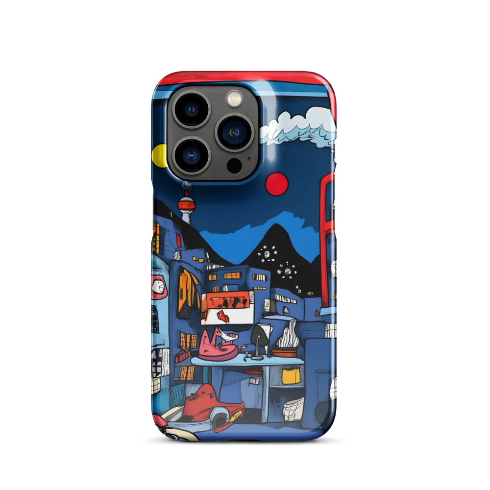 Whimsical Cityscape at Night