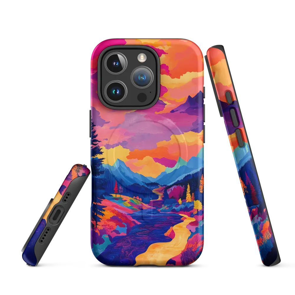 Radiant Serenity: A Surreal Landscape | Phone Case |  16 Pro | MagSafe® Tough Case | Matte