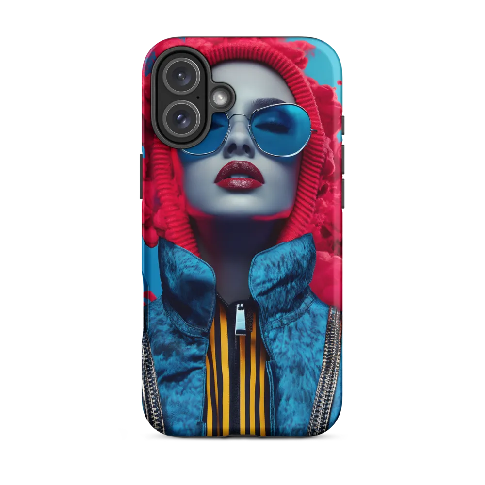 Bold Elegance in Digital Fashion | Phone Case |  16 Plus | Tough Case | Matte