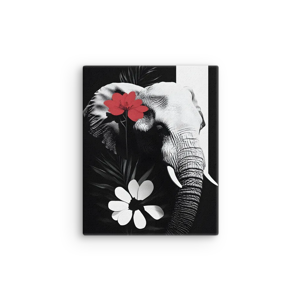 Elephant Harmony | Thin Canvas | 8″×10″