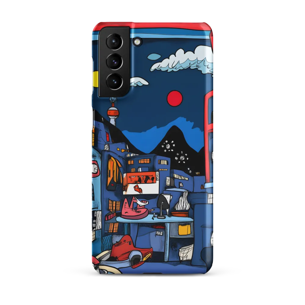 Whimsical Cityscape at Night