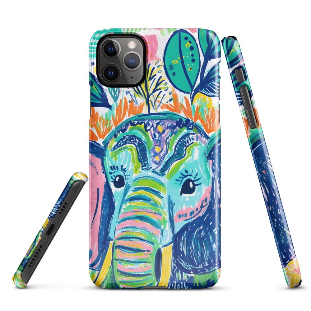 Whimsical Elephant Portrait | Phone Case |  11 Pro Max | Snap Case | Glossy